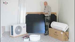 Installer un climatiseur réversible hybride solaire et électrique  Bricolage avec Robert [upl. by Araec]