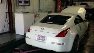 SOHO Turbo Kit amp Motordyne Spacer Nissan 350Z Dyno Pull [upl. by Odab]