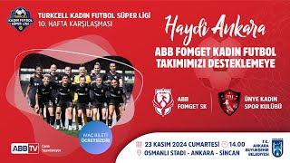 ABB FOMGET SK amp ÜNYE KADIN SPOR KULÜBÜ FUTBOL MÜSABAKASI [upl. by Nolos545]