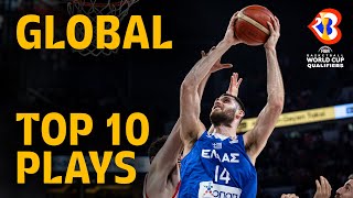 GLOBAL TOP 10 BASKETBALL PLAYS  FIBAWC 2023  Window 2 [upl. by Ataeb]