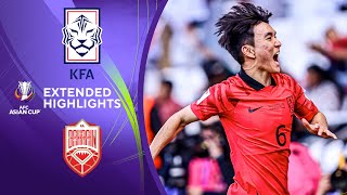 Korea Republic vs Bahrain Extended Highlights  AFC Asian Cup  CBS Sports Golazo [upl. by Romeo]