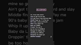 Lisa BOOMBAYAH rap eng ver ArmyBlink Lisa Jennie Jisoo Rose [upl. by Allemaj]