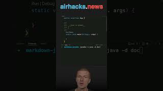 How to Write JavaDoc in Markdown java shorts coding airhacks [upl. by Notfa]