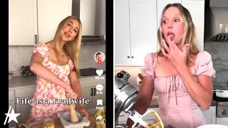 TikTok Tradwife Gretchen Adler REACTS To ‘SNL’s’ Viral Parody Of Her [upl. by Shandra]