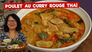 Poulet curry rouge Thaï Technique de cuisson pour obtenir des saveurs optimales Comment le manger [upl. by Hanzelin]