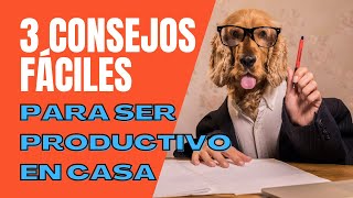 ✳️ 3 Tips para TRABAJAR en CASA y ser PRODUCTIVO  ¿CÓMO ser más PRODUCTIVO en CASA 🏠 [upl. by Wehttam]