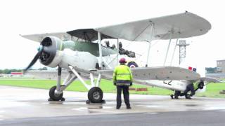 Fairey Swordfish LS326L2 Start Up amp Take Off [upl. by Vaclav]