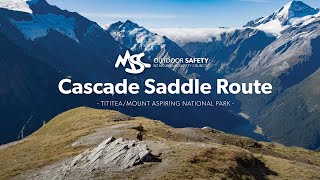 Cascade Saddle Route Alpine Tramping Hiking Series  New Zealand [upl. by Rehpotsirhk]