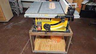 Salvaged Wood Turned into Mobile Table Saw Cart with Dust Collection [upl. by Cela]