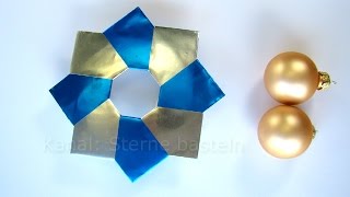 Origami Stern  Weihnachtsstern basteln  Weihnachten basteln mit Papier [upl. by Anifled442]