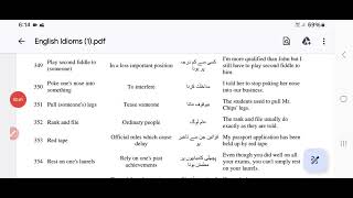 idiomatic expressions  Phrasal verbs  Idioms and their meanings [upl. by Auoz92]