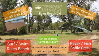 Paperbark Bush Camp Rules Beach Baffle Creek amp Deepwater NP Qld [upl. by Ande]