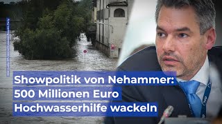 Showpolitik 500 Millionen Euro Hochwasserhilfe wackeln [upl. by Naesyar]