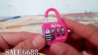 Set Code Password Combination Padlock Locker Lock [upl. by Wetzell]