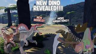 New remodels more animations and new dino revealed  Roblox Jurassic blocky [upl. by Sillert]