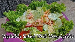 How To Make Vegetable Salad With Vinaigrette [upl. by Takeshi]