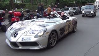 ☆GUMBALL 3000☆ Mercedes SLR McLaren SLR Stirling Moss amp SLS AMG Black Series [upl. by Berk]