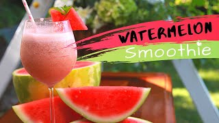 WATERMELON SMOOTHIE  Healthy Banana Watermelon  BEST Summer Smoothie Recipe [upl. by Sailesh139]