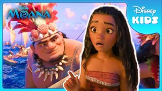 🌊 Moana  Movies in 60 Seconds  Disney Kids [upl. by Ennaitsirhc923]