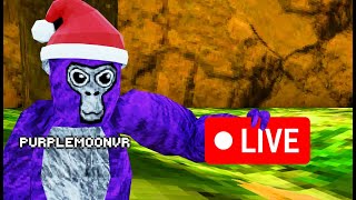 Gorilla Tag Live Merry Christmas Fan Lobbies  Minigames gorillatag gtag vr gt [upl. by Htebzile]