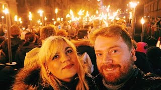 EDINBURGH HOGMANAY TORCHLIGHT PROCESSION  Blogmanay 201617 [upl. by O'Driscoll694]