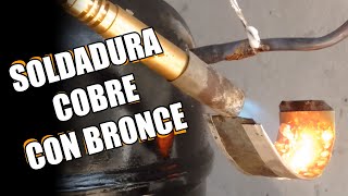 Bocha ¿Cómo soldar cobre con varilla bronce práctica de soldaduraquotTodoFrigoristaquot [upl. by Cykana]