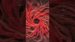 Red amp Dead Haunting Spiral artandcraft woolart contemporaryart [upl. by Wrdna884]