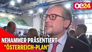 Alexander Schallenberg  Nehammer präsentiert quotÖsterreichPlanquot [upl. by Leynwad]