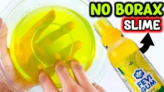 NO BORAX❌ WATER SLIME💦 NOT FAKE❌ How to make Fevigum Clear Water Slime Without Borax ASMR [upl. by Forland]