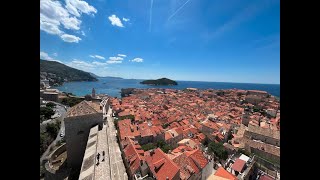 Sulle mura antiche di Dubrovnik in Croazia teatro delle scene più belle del Trono di Spade [upl. by Simaj724]