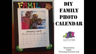 Craft a DIY Family Photo Calendar with Rainy Day Mum [upl. by Aleihs]