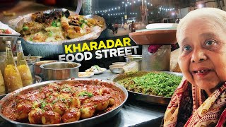 Food Street of Kharadar Karachi  Pizza Fries Qadir Chat Sanober Icecream  Pakistani Street Food [upl. by Mac553]