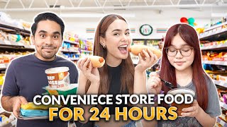 EATING CONVENIENCE STORE FOOD FOR 24HOURS  IVANA ALAWI [upl. by Ecinuahs272]