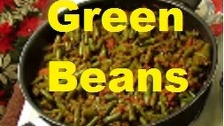 GREEN BEANS CURRY VERY SIMPLE AND YUMMY [upl. by Gwenette]