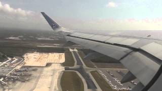 Interjet Airbus A320 Take Off from Cancun to Mexico City  April 21 2015 [upl. by Ozzie397]