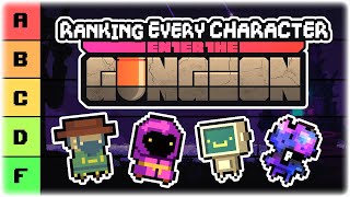 RANKING EVERY CHARACTER IN ENTER THE GUNGEON  Enter the Gungeon Best to Worst Tier List [upl. by Seebeck]