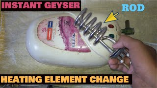 How to change instant geyser heating element  instant geyser heating rod [upl. by Neltiak]