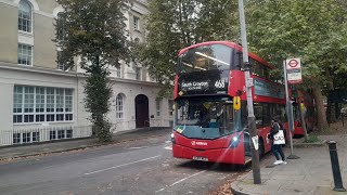 468 from Elephant and castle to South Croydon South End LC67ACZ ARRIVIA [upl. by Leonardi]