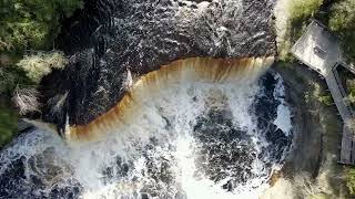 Drone view of Upper Tahquamenon Falls [upl. by Maddie]