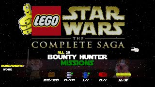 Lego Star Wars TCS Bounty Hunter Missions All Bounty Hunter Gold Bricks  HTG [upl. by Charters]