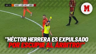 Hector Herrera es expulsado por escupir al árbitro I MARCA [upl. by Hutchinson817]