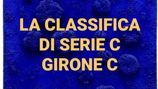 LA CLASSIFICA DI SERIE C GIRONE C [upl. by Suivatram]