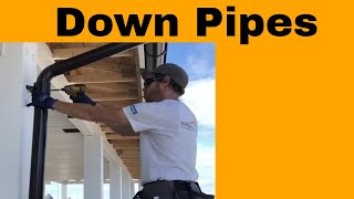 Lindab Rainline Gutter Downpipe Installation [upl. by Ezarras782]