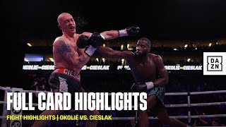 FULL CARD HIGHLIGHTS  Lawrence Okolie vs Michal Cieslak [upl. by Cordelie]