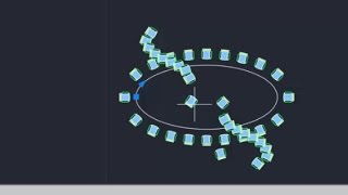 AutoCAD blocks Array  Arrangement of blocks and dynamic blocks [upl. by Sacttler84]