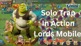 Lords mobile F2P Solo Trap In Action 🔥 testing my trap lets see if its works or not 😁 [upl. by Channing177]