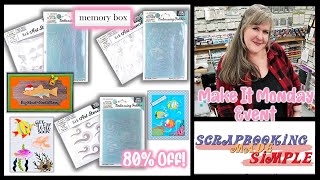 Make It Monday Event Exclusive Memory Box Bundles only at Scrapbooking Made Simple 80 Off [upl. by Llenrac]