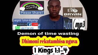 Evangelist Trymore Muparinga  Demon of time waitingSpirit of Abishag spirit if errorand abuse [upl. by Folberth657]