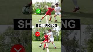 shielding football soccer futbol skills tutorial fyp shielding training [upl. by Maxima]