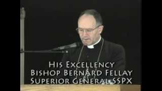 Bishop Fellay Update On Motu Proprio Part 1 [upl. by Ahtel]